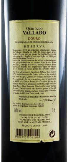 2000 Vallado Reserva tinto