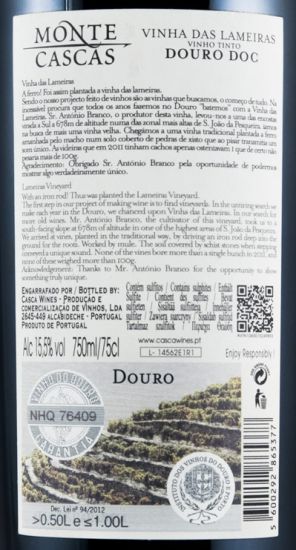 2011 Monte Cascas Vinhas das Lameiras red