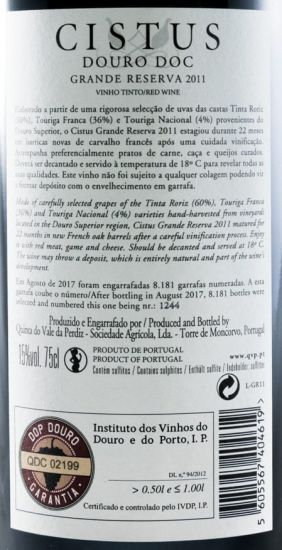 2011 Cistus Grande Reserva tinto