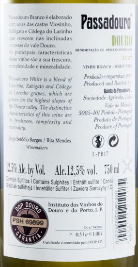 2017 Quinta do Passadouro white
