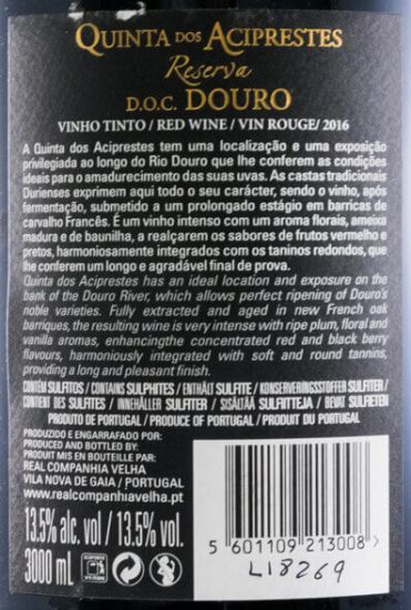 2016 Quinta dos Aciprestes Reserva 3L
