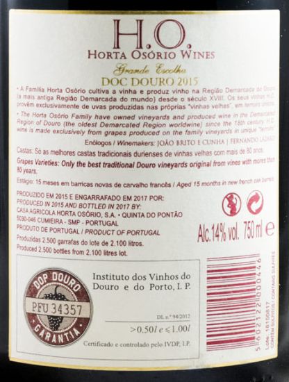 2015 Horta Osório H.O. Grande Escolha red