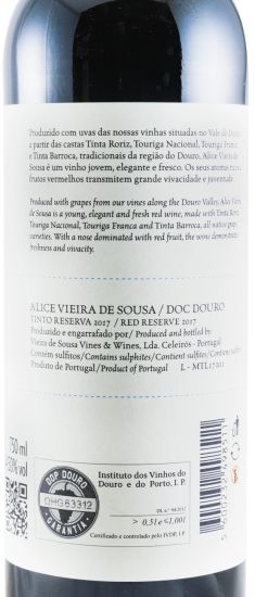 2017 Alice Vieira de Sousa tinto