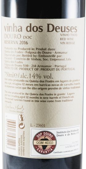 2016 Vinha dos Deuses Reserva tinto