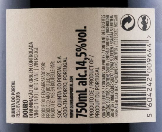 2016 Quinta do Portal Reserva tinto