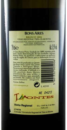 2004 Quinta dos Bons Ares branco