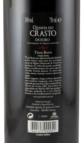 2003 Quinta do Crasto Tinta Roriz tinto