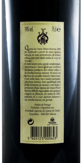 2000 Quinta do Crasto Vinhas Velhas Reserva tinto