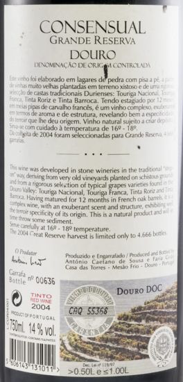 2004 Consensual Grande Reserva red