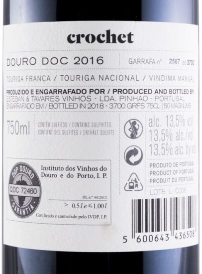 2016 Esteban & Tavares Crochet tinto