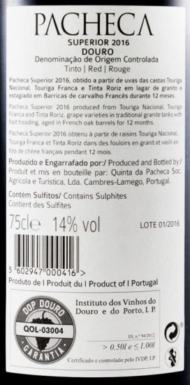 2016 Pacheca Superior red