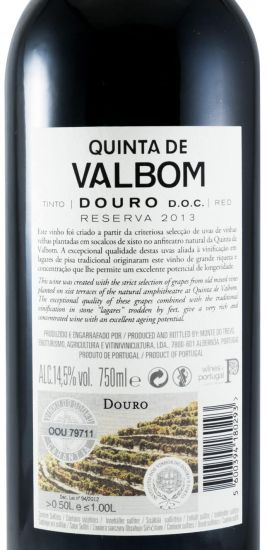 2013 Quinta de Valbom Reserva red
