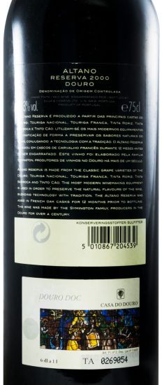 2000 Altano Reserva red