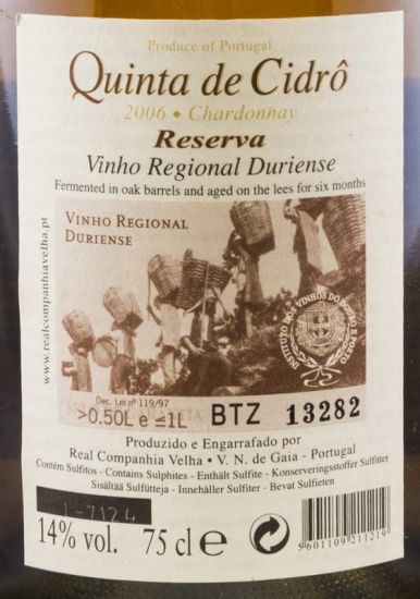 2006 Quinta de Cidrô Chardonnay Reserva white