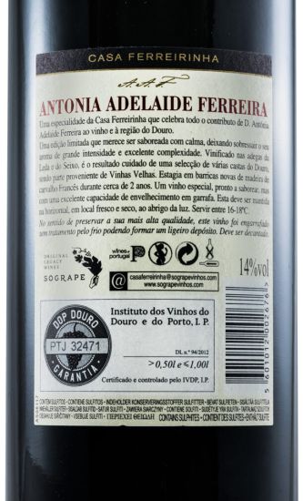 2014 Casa Ferreirinha Antonia Adelaide Ferreira red