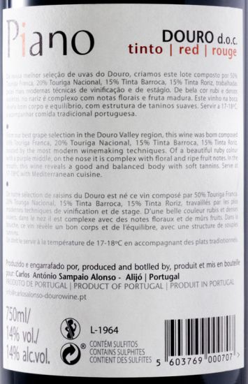2018 Piano tinto