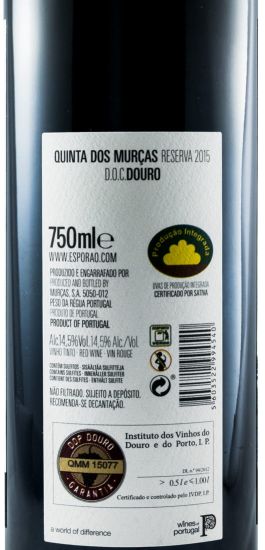 2015 Quinta dos Murças Reserva red