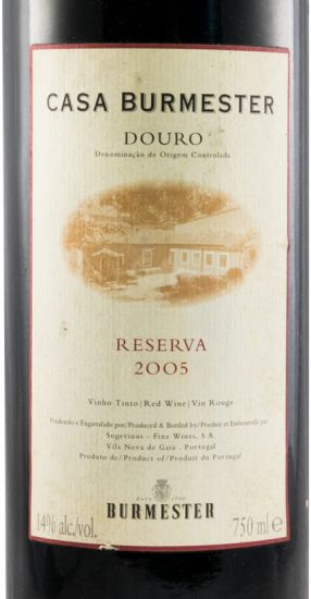 2005 Burmester Reserva tinto