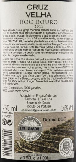 2011 Cruz Velha tinto