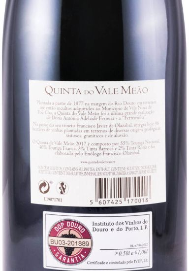 2017 Quinta do Vale Meão red
