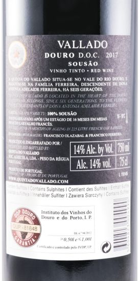 2017 Vallado Sousão tinto