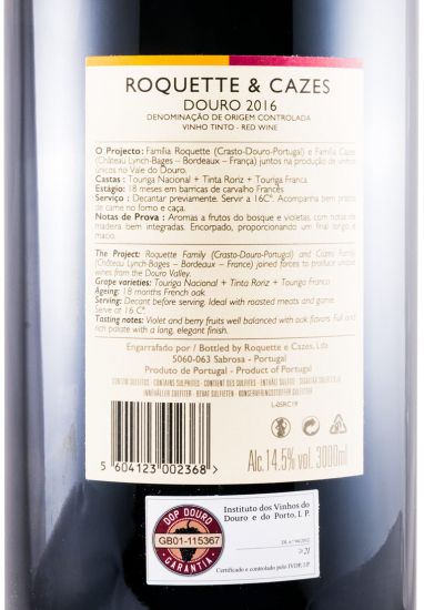 2016 Roquette & Cazes red 3L