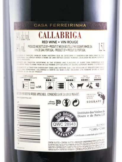 2017 Casa Ferreirinha Callabriga red 1.5L