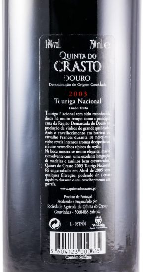 2003 Quinta do Crasto Touriga Nacional red