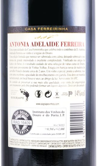 2015 Casa Ferreirinha Antonia Adelaide Ferreira red