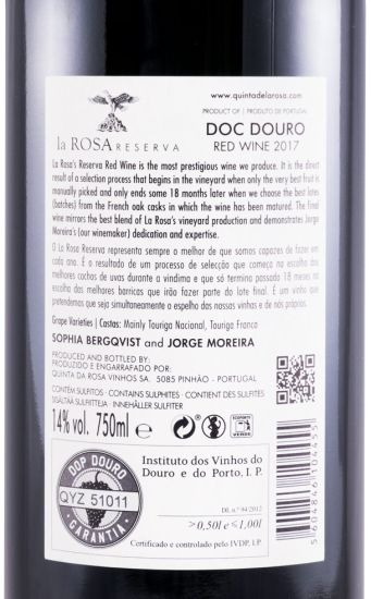 2017 La Rosa Reserva tinto