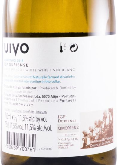 2018 Folias de Baco Uivo Alvarinho branco