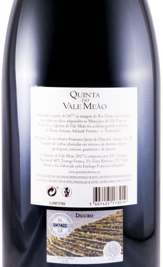 2017 Quinta do Vale Meão red 3L