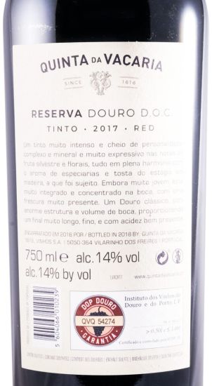 2017 Quinta da Vacaria Reserva tinto