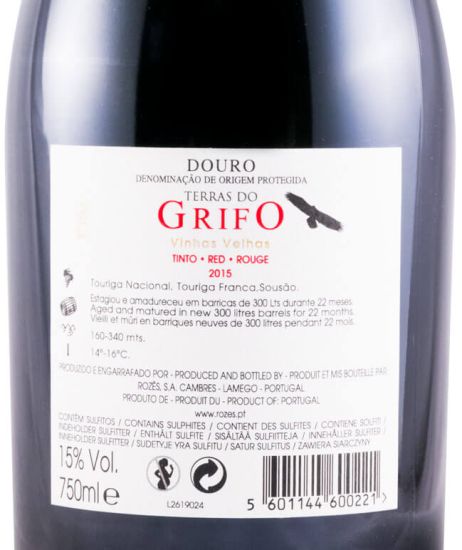 2015 Terras do Grifo Vinhas Velhas red