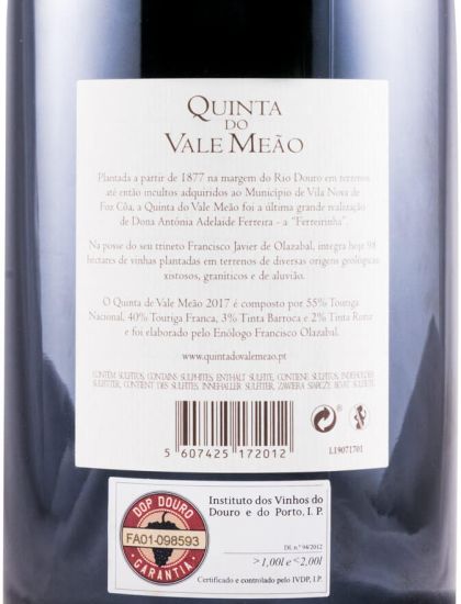 2017 Quinta do Vale Meão tinto 1,5L