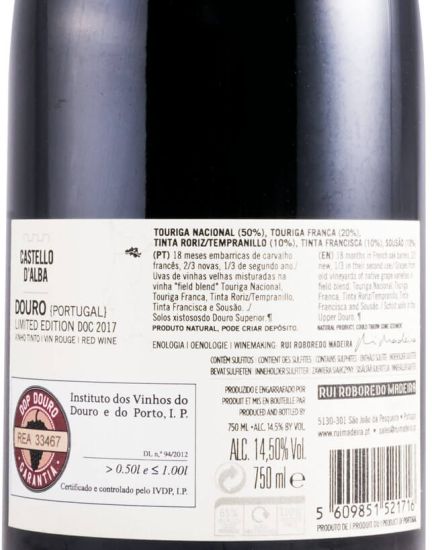 2017 Castello D'Alba Limited Edition tinto
