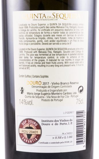 2017 Quinta da Sequeira Reserva white