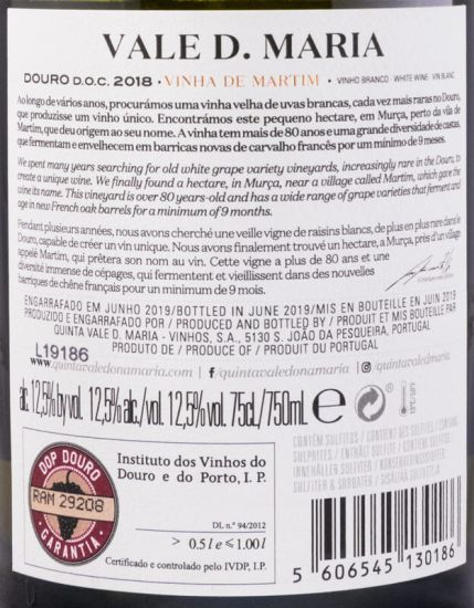 2018 Vale D. Maria Vinha de Martim branco