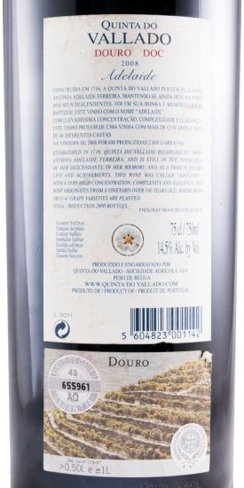 2008 Vallado Adelaide red