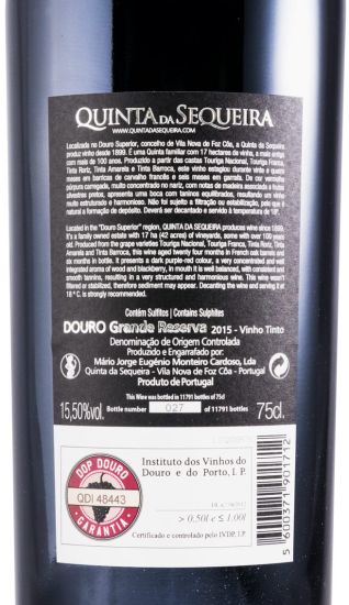 2015 Quinta da Sequeira Grande Reserva tinto