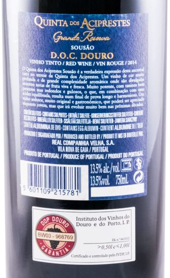 2014 Quinta dos Aciprestes Souzão Grande Reserva red