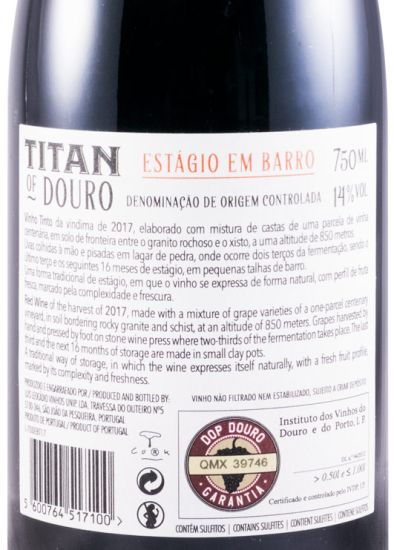 2017 Titan of Douro Estágio em Barro tinto