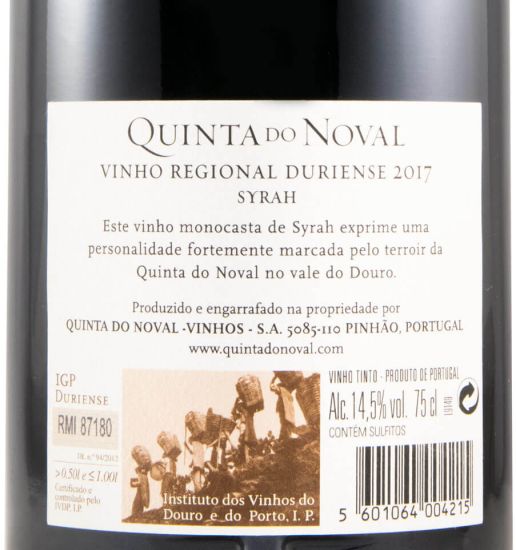 2017 Quinta do Noval Syrah tinto