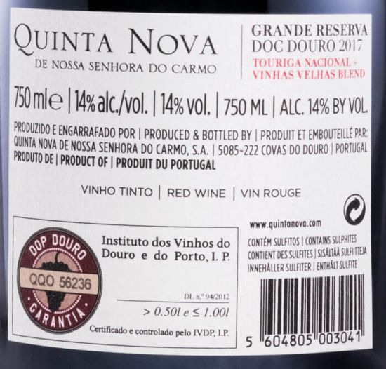2017 Quinta Nova Grande Reserva tinto