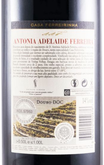 2008 Casa Ferreirinha Antonia Adelaide Ferreira red