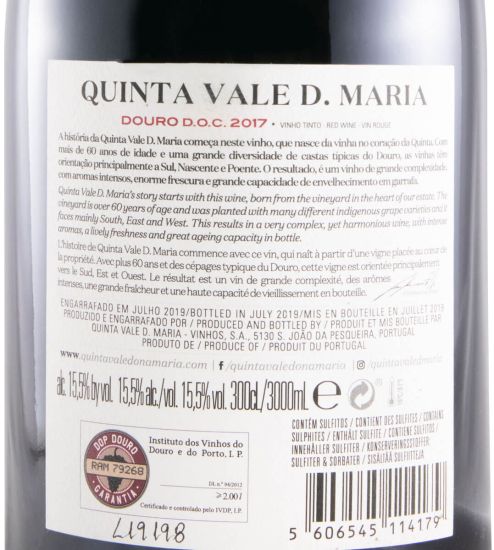 2017 Quinta Vale D. Maria tinto 3L