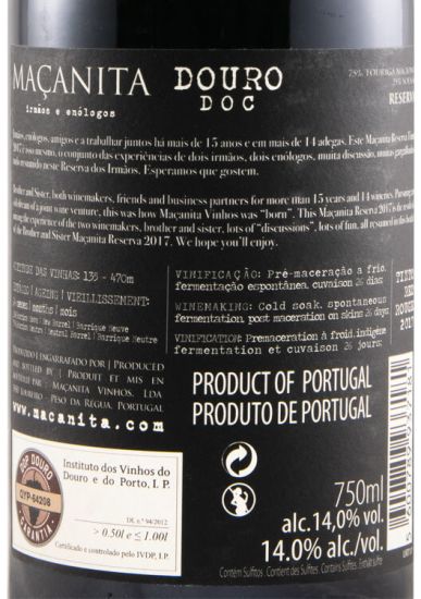 2017 Maçanita Reserva red