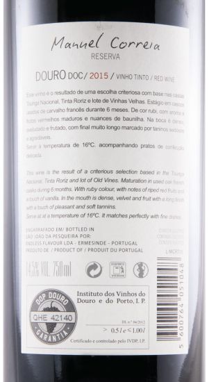 2015 Manuel Correia Reserva tinto