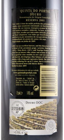 2001 Quinta do Portal Reserva red