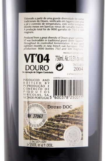 2004 Quinta do Sagrado VT red